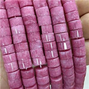 Sponge Jade Heishi Beads Pink Dye, approx 10mm [JD10312]