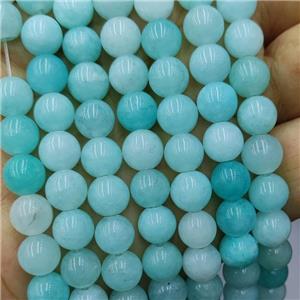 Sponge Jade Beads Dye Smooth Round, approx 6mm dia [JD10345-6MM]