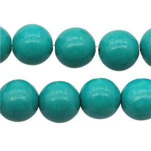 green Mashan Jade Beads, round, approx 10mm dia [JDRD616-10MM]