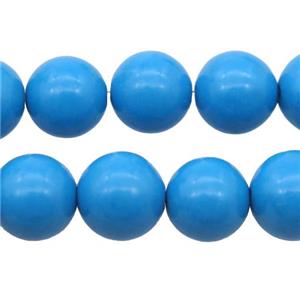 blue Mashan Jade Beads, round, approx 10mm dia [JDRD617-10MM]