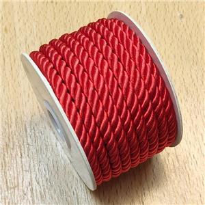 Red Nylon Cord, approx 5mm, 8 meters per rolls [JP00001]