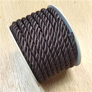 Nylon Wire Deepcoffee, approx 5mm, 8 meters per rolls [JP00003]