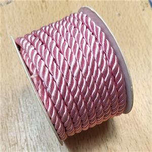 Pink Nylon Cord, approx 5mm, 8 meters per rolls [JP00005]