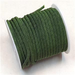 Nylon Cord Green, approx 4mm, 25 meters per rolls [JP00013]