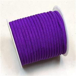 Nylon Wire Cord Purple, approx 4mm, 25 meters per rolls [JP00017]