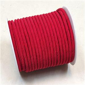 Red Nylon Cord Wire, approx 4mm, 25 meters per rolls [JP00018]