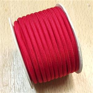 Red Nylon Cord, approx 3mm, 16 meters per rolls [JP00038]