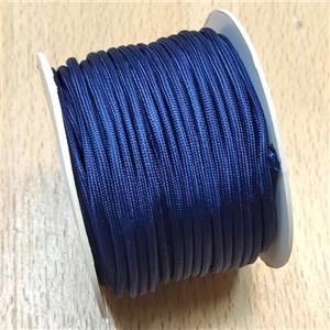 Nylon Wire Cord Deep Blue, approx 3mm, 16meters per rolls [JP00043]