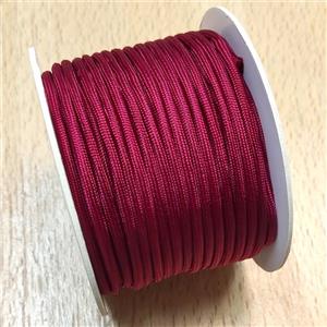 Nylon Cord Deep Red, approx 3mm, 16meters per rolls [JP00047]