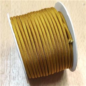 Golden Nylon Wire Cord, approx 3mm, 16meters per rolls [JP00051]
