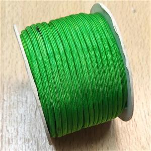 Green Nylon Cord, approx 3mm, 16meters per rolls [JP00052]