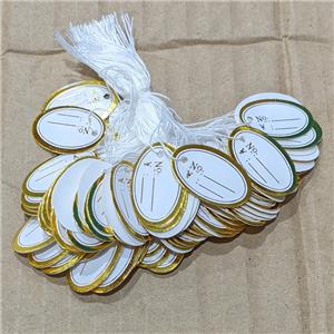 Price-Tag Paper Jewelry Card, approx 13-28mm [JP00063]