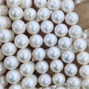 Natural Freshwater Pearl Beads, approx 9-10mm, 35cm length [PANC82]