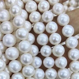 Natural Freshwater Pearl Beads, AA-Grade, approx 9-10mm, 35cm length [PANC83]