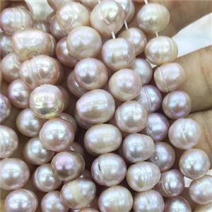 Natural Freshwater Pearl Beads, approx 10-11mm, 35cm length [PB10087]