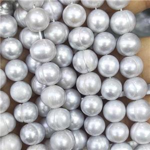 Natural Freshwater Pearl Beads, approx 9-10mm, 35cm length [PB10089]