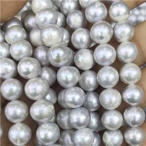 Natural Freshwater Pearl Beads, approx 10-11mm, 35cm length [PB10090]