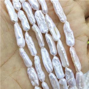 Baroque Style Natural White Pearl Stick Beads, approx 6-20mm [PB10135]