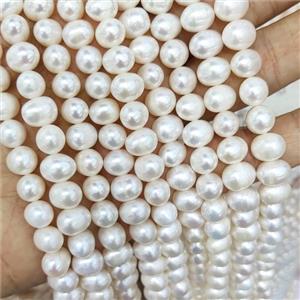 White Pearl Beads Round A-Grade, approx 8-9mm [PB10174]