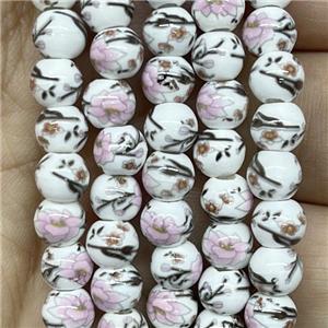 round Porcelain beads, approx 6mm dia [PP10264]