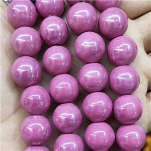 Pink Porcelain Round Beads Smooth, approx 14mm, 27pcs per st [PP10527]