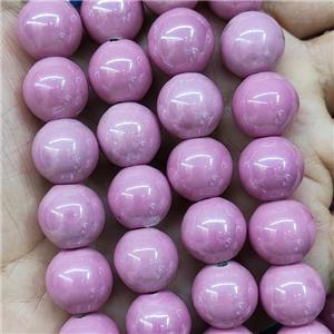 Pink Porcelain Beads Smooth Round, approx 14mm, 27pcs per st [PP10529]
