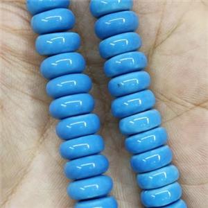 Blue Porcelain Heishi Beads, approx 10mm, 40pcs per st [PP10566]