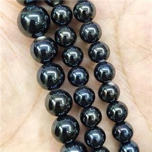 Darkgreen Porcelain Beads Smooth Round Ceramic, approx 8mm, 49pcs per st [PP10572]