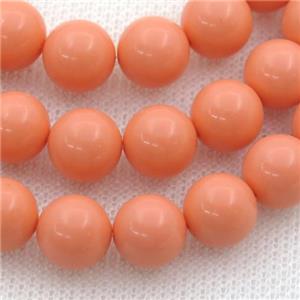 Synthetic Coral Beads, pink, round, approx 8mm dia [PSRN84-8MM]