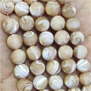 Mother Of Pearl MOP Shell Beads Round, approx 4mm dia [SHEMP124-4MM]