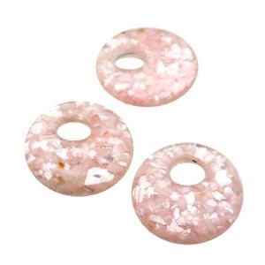 pink Shell GoGo pendant, approx 20mm [SHEPD41]