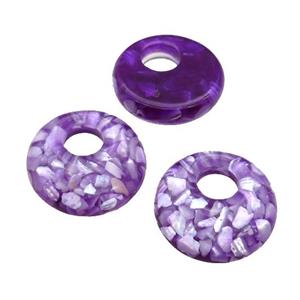 purple Shell GoGo pendant, approx 20mm [SHEPD43]