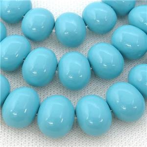 turq Pearlized Shell potato Beads, approx 12-16mm [SHEPL246]