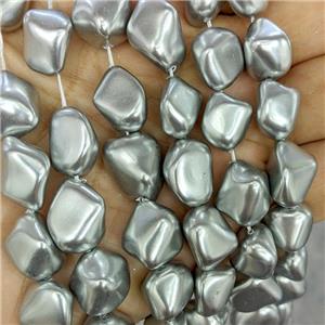 Pearlized Shell Beads Chips Freeform, approx 10-16mm [SHP10362]
