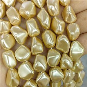 Pearlized Shell Beads Chips Freeform, approx 10-16mm [SHP10363]