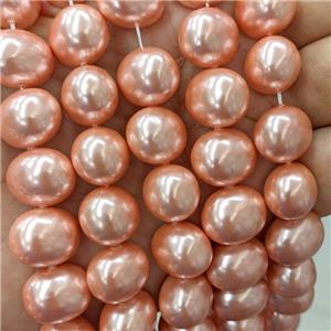 Pink Pearlized Shell Potato Beads, approx 13-16mm [SHP10402]
