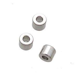 raw stainless steel spacer beads, tube, approx 2-2.5mm [SSB0406]