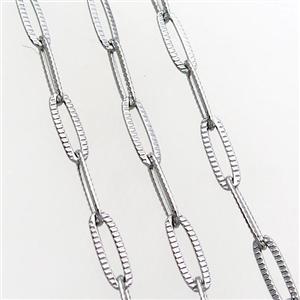 raw stainless steel chain, approx 4-12mm [SSB0426]