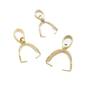 Stainless Steel Bail, gold plated, approx 9-16mm [SSB0631-M]