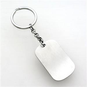 raw Stainless Steel keychain pendant, approx 28-45mm, 30mm dia [SSB0646-1800]