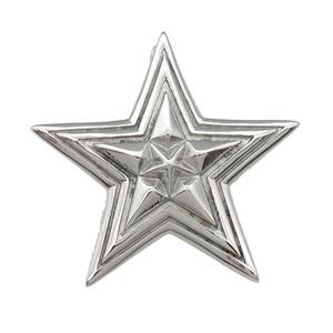 raw Stainless Steel star pendant, approx 45mm [SSB0763]