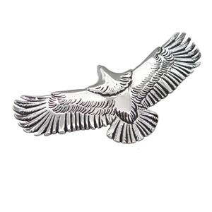 Stainless Steel eagle charm pendant platinum plated, approx 35-76mm [SSB0774]