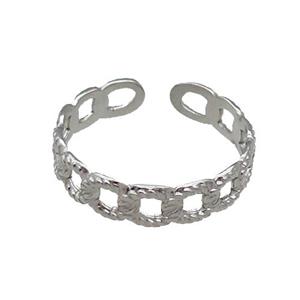 Raw Stainless Steel Ring, approx 4.5mm, 18mm dia [SSB1122]