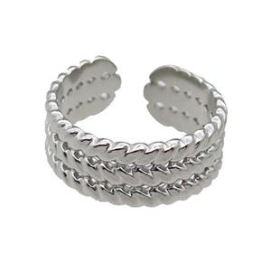 Stainless Steel Ring Raw, approx 8mm, 18mm dia [SSB1127]