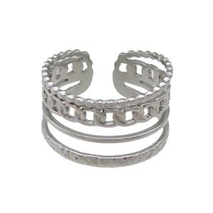 Raw Stainless Steel Ring, approx 12mm, 18mm dia [SSB1138]