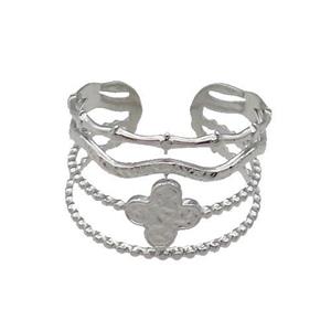 Raw Stainless Steel Ring, approx 8-14mm, 18mm dia [SSB1142]