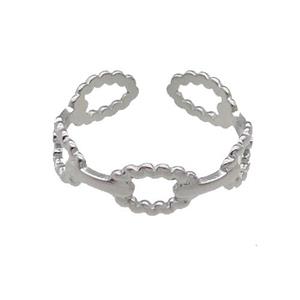 Raw Stainless Steel Ring, approx 6mm, 18mm dia [SSB1144]
