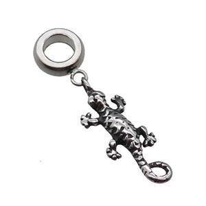 Stainless Steel Cabrite Pendant Antique Silver, approx 8-23mm, 9mm, 5mm hole [SSB1240]