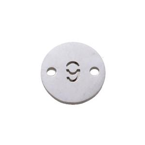 Raw Stainless Steel Circle Number9 Connector, approx 10mm dia [SSB1256]