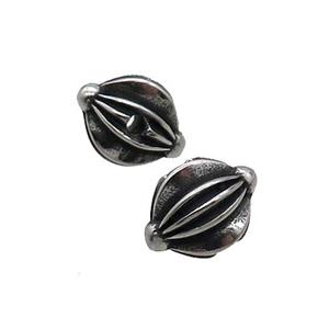 Stainless Steel Beads Antique Silver, approx 9.5-13mm [SSB1558]